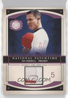 2003 Fleer Patchworks - National Patchtime - Violet #NPT-PB2 - Pat Burrell /300