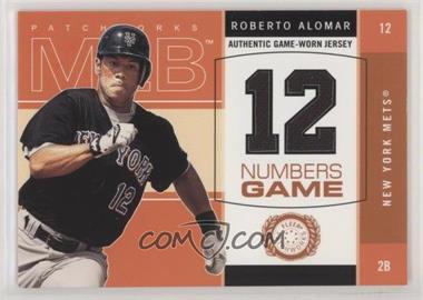 2003 Fleer Patchworks - Numbers Game - Jersey #RA-NG - Roberto Alomar [Noted]