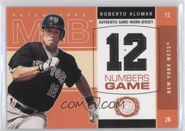 2003 Fleer Patchworks - Numbers Game - Jersey #RA-NG - Roberto Alomar