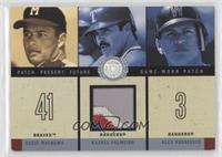 Eddie Mathews, Rafael Palmeiro, Alex Rodriguez [EX to NM] #/200