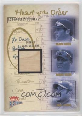 2003 Fleer Platinum - Heart of the Order - Materials #_GBL.2 - Paul Lo Duca, Shawn Green, Adrian Beltre (Shawn Green Jersey) /400