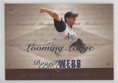 2003 Fleer Rookies & Greats - Looming Large #LL-BW - Brandon Webb /500