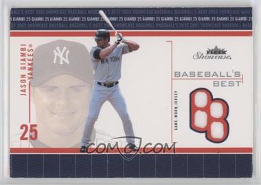 2003 Fleer Showcase - Baseball's Best Jersey #BB-JG - Jason Giambi