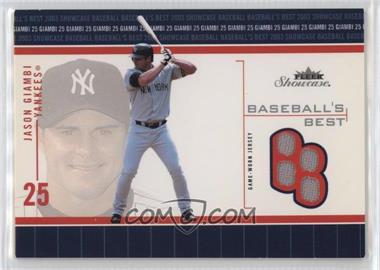 2003 Fleer Showcase - Baseball's Best Jersey #BB-JG - Jason Giambi