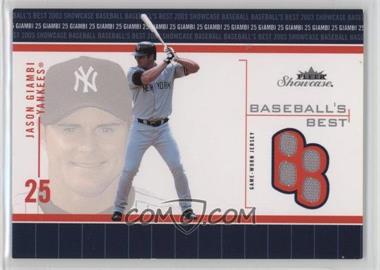 2003 Fleer Showcase - Baseball's Best Jersey #BB-JG - Jason Giambi