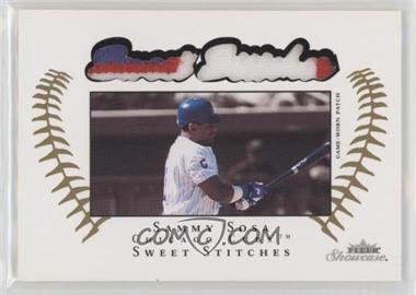 2003 Fleer Showcase - Sweet Stitches - Patch #SS-SS - Sammy Sosa /150