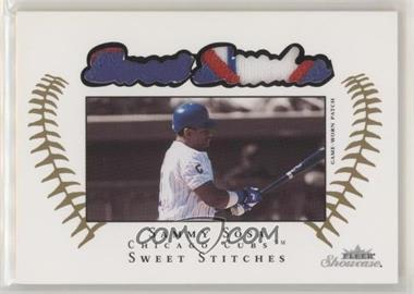 2003 Fleer Showcase - Sweet Stitches - Patch #SS-SS - Sammy Sosa /150