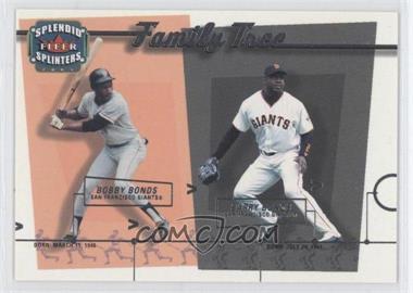 2003 Fleer Splendid Splinters - Family Tree #6FT - Barry Bonds, Bobby Bonds