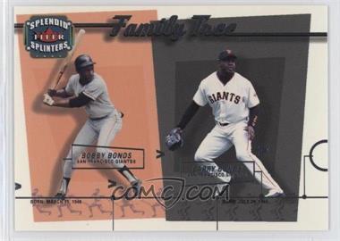 2003 Fleer Splendid Splinters - Family Tree #6FT - Barry Bonds, Bobby Bonds