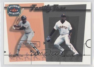 2003 Fleer Splendid Splinters - Family Tree #6FT - Barry Bonds, Bobby Bonds