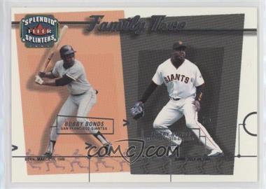 2003 Fleer Splendid Splinters - Family Tree #6FT - Barry Bonds, Bobby Bonds