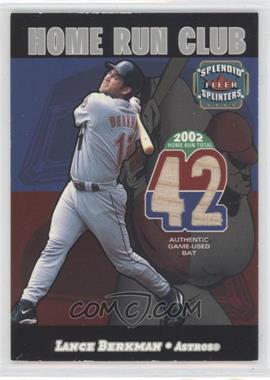 2003 Fleer Splendid Splinters - Home Run Club - Memorabilia #_LABE - Lance Berkman /599