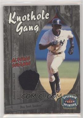 2003 Fleer Splendid Splinters - Knothole Gang Jersey - Patch #AS-KGP - Alfonso Soriano /99