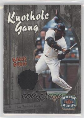 2003 Fleer Splendid Splinters - Knothole Gang Jersey #BB-KG - Barry Bonds