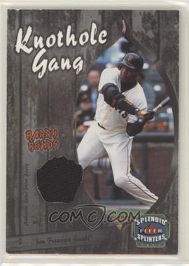 2003 Fleer Splendid Splinters - Knothole Gang Jersey #BB-KG - Barry Bonds