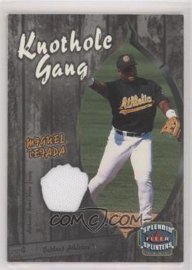 2003 Fleer Splendid Splinters - Knothole Gang Jersey #MT-KG - Miguel Tejada