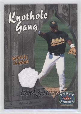 2003 Fleer Splendid Splinters - Knothole Gang Jersey #MT-KG - Miguel Tejada