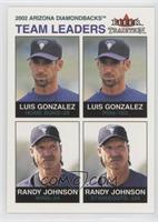 Team Leaders - Luis Gonzalez, Randy Johnson #/100