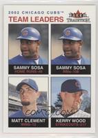 Team Leaders - Sammy Sosa, Matt Clement, Kerry Wood #/100