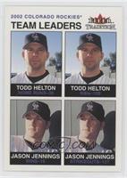 Team Leaders - Todd Helton, Jason Jennings