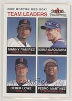 Team Leaders - Manny Ramirez, Nomar Garciaparra, Derek Lowe, Pedro Martinez