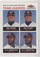 Team Leaders - Jim Thome, C.C. Sabathia