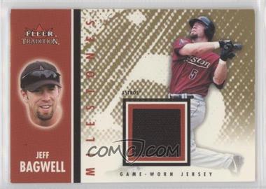 2003 Fleer Tradition - Milestones - Gold Game-Used #MS-JB - Jeff Bagwell /100