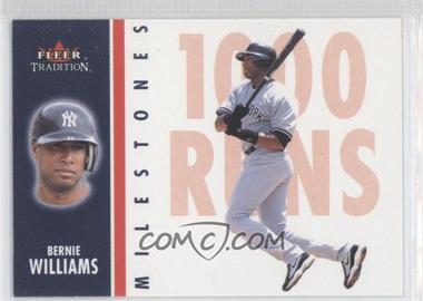 2003 Fleer Tradition - Milestones #12 MS - Bernie Williams