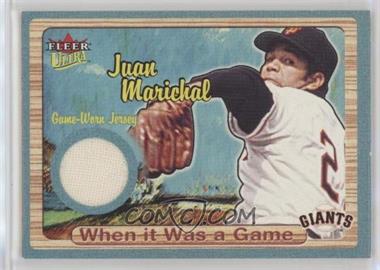 2003 Fleer Ultra - When it Was a Game Materials #_JUMA - Juan Marichal /300