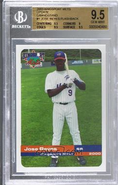 2003 Grandstand Kingsport Mets Update - [Base] #_JORE - Jose Reyes [BGS 9.5 GEM MINT]