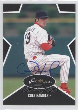 2003 Just Minors Just Stars - [Base] - Black Autographs #24 - Cole Hamels /25