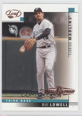 2003 Leaf - [Base] - Press Proof Red #169 - Mike Lowell