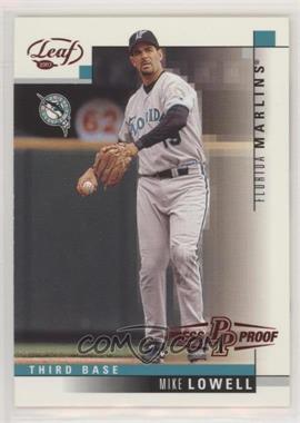 2003 Leaf - [Base] - Press Proof Red #169 - Mike Lowell