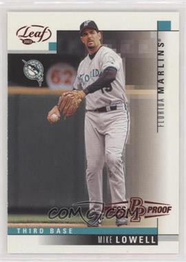2003 Leaf - [Base] - Press Proof Red #169 - Mike Lowell