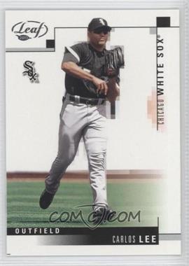 2003 Leaf - [Base] - Samples Silver #28 - Carlos Lee