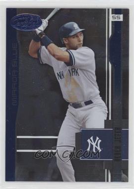 2003 Leaf - Certified Materials Samples - Mirror Blue #LC-1 - Derek Jeter /75