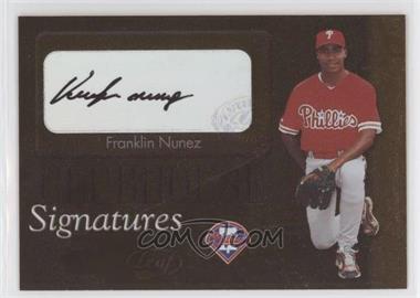 2003 Leaf - Clubhouse Signatures - Bronze #2 - Franklin Nunez