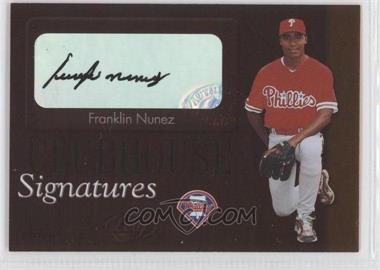 2003 Leaf - Clubhouse Signatures - Bronze #2 - Franklin Nunez