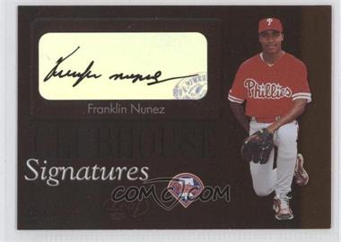 2003 Leaf - Clubhouse Signatures - Bronze #2 - Franklin Nunez