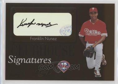 2003 Leaf - Clubhouse Signatures - Bronze #2 - Franklin Nunez