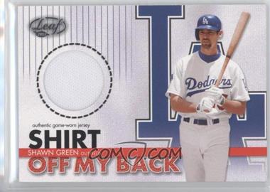 2003 Leaf - Shirt Off My Back #9 - Shawn Green /500