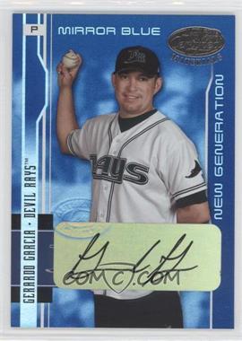 2003 Leaf Certified Materials - [Base] - Mirror Blue Signatures #233 - New Generation - Gerardo Garcia /50