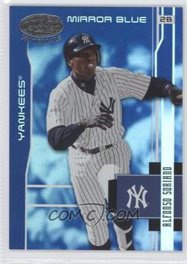 2003 Leaf Certified Materials - [Base] - Mirror Blue #122 - Alfonso Soriano /50