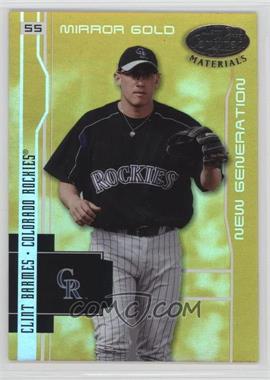 2003 Leaf Certified Materials - [Base] - Mirror Gold #239 - New Generation - Clint Barmes /25