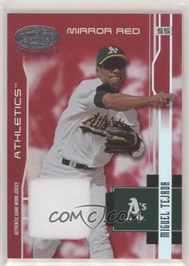 2003 Leaf Certified Materials - [Base] - Mirror Red Materials #134 - Miguel Tejada /250