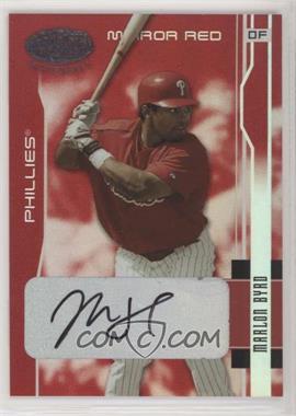 2003 Leaf Certified Materials - [Base] - Mirror Red Signatures #142 - Marlon Byrd /100 [EX to NM]