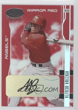 2003 Leaf Certified Materials - [Base] - Mirror Red Signatures #2 - Alfredo Amezaga /100