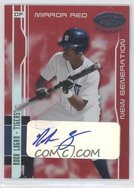 2003 Leaf Certified Materials - [Base] - Mirror Red Signatures #208 - New Generation - Nook Logan /100