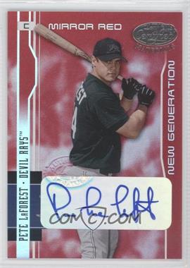 2003 Leaf Certified Materials - [Base] - Mirror Red Signatures #245 - New Generation - Pete LaForest /100