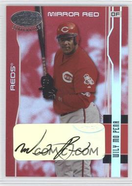 2003 Leaf Certified Materials - [Base] - Mirror Red Signatures #49 - Wily Mo Pena /100